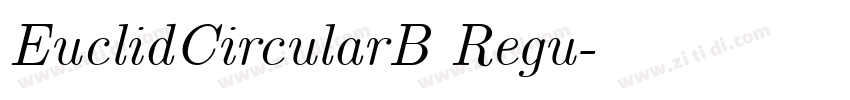 EuclidCircularB Regu字体转换